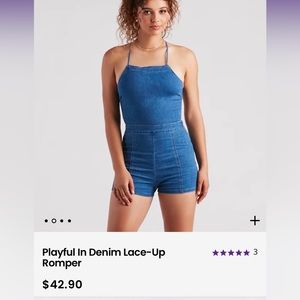 Windsor Denim Romper